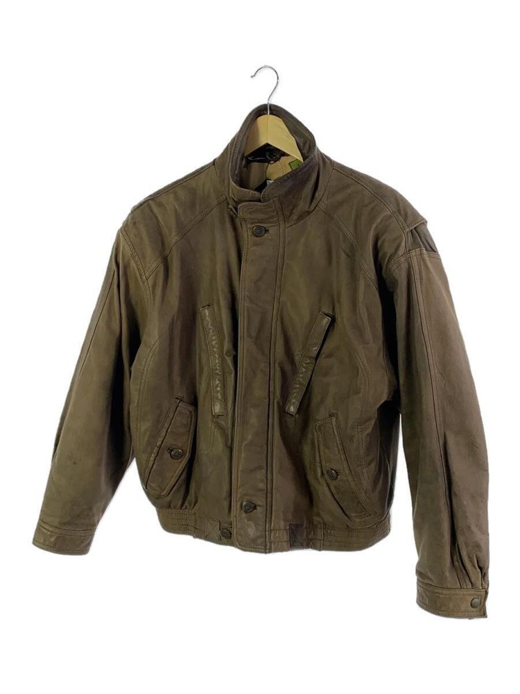 90s Trapper Leather Blouson Jacket Size L Brown 1266