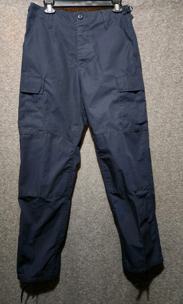 Men's LA Police Gear Tactical BDU Cargo Pants Navy Blue Ripstop XL