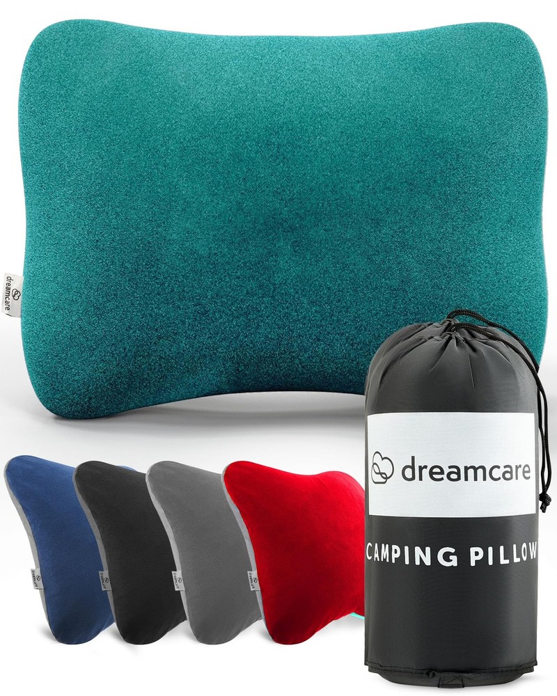 Memory Foam Camping Pillow for Travel - Compact Outdoor Accessory
