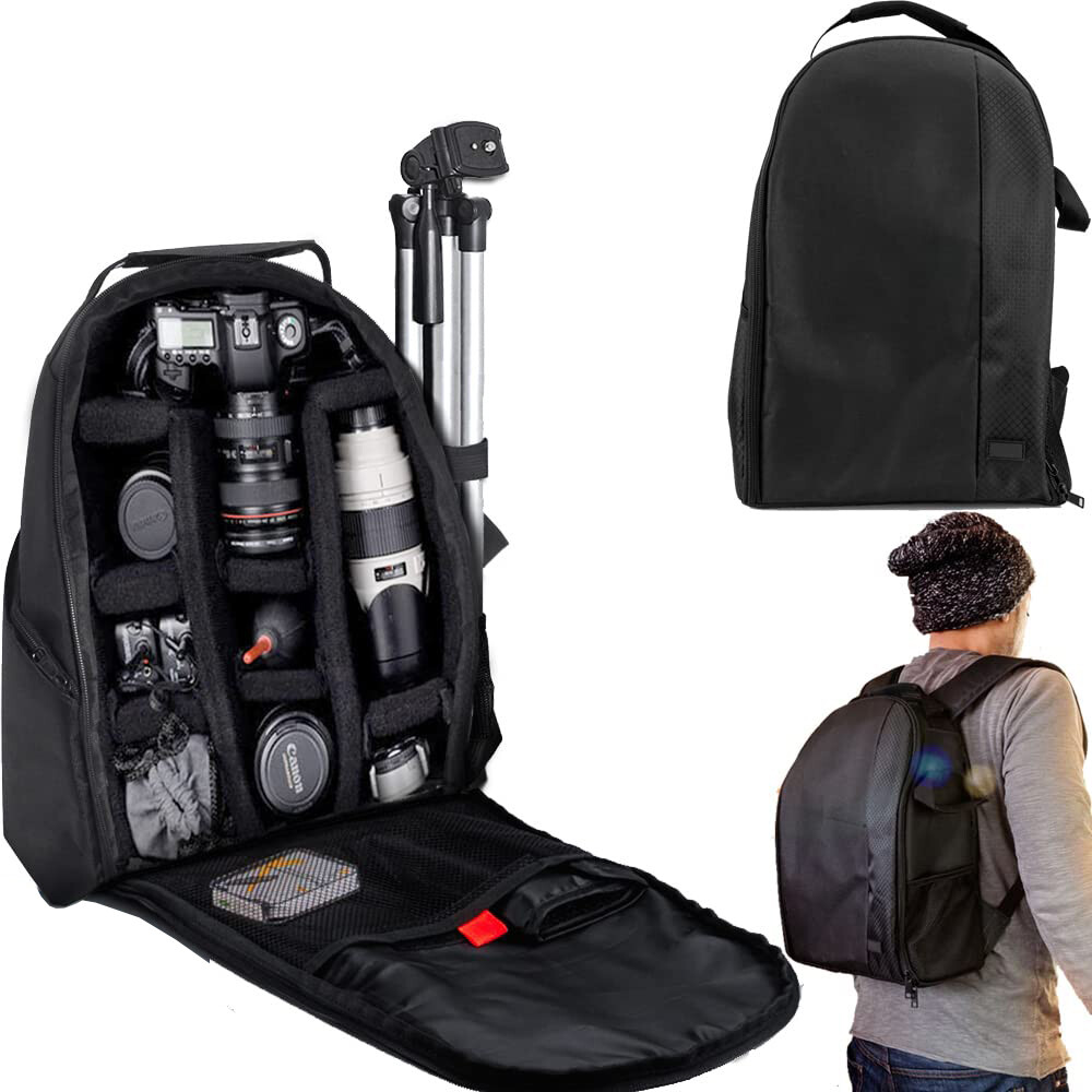 Digital SLR Camera Backpack with Laptop Compartment , Rain Cover , Lens Storage