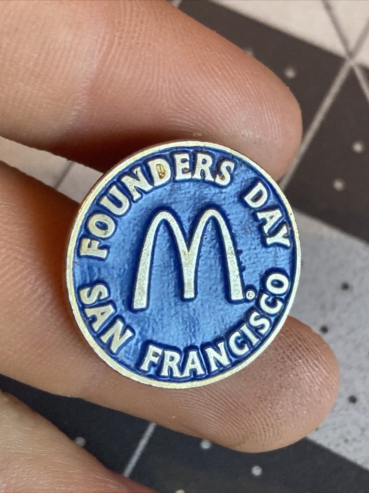 Vintage Lidejo McDonalds Founders Day San Francisco Pin Very Rare Item!!!