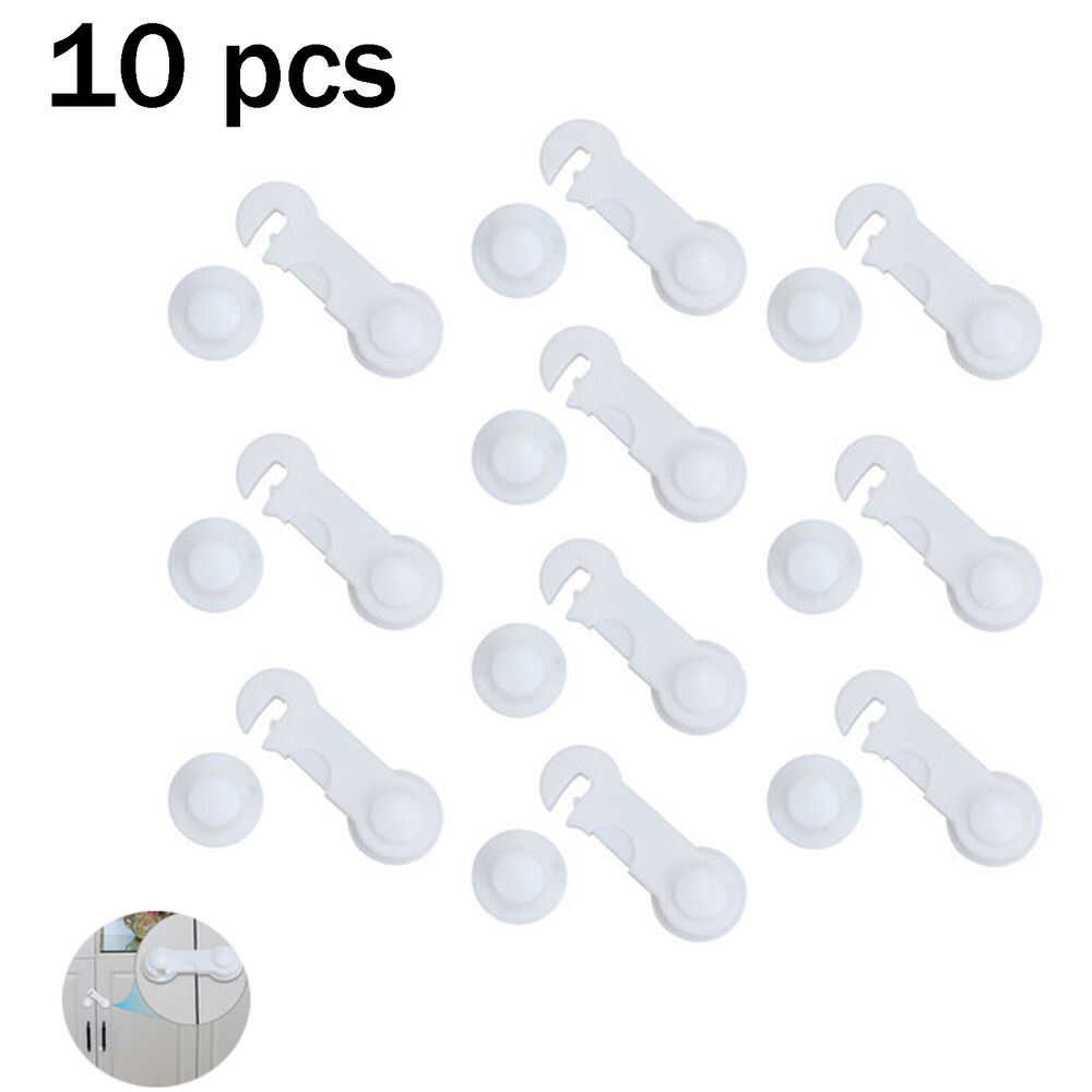 10x Child Proof Safety Locks for Baby Drawer Cabinet Cupboard Fridge Door Kit