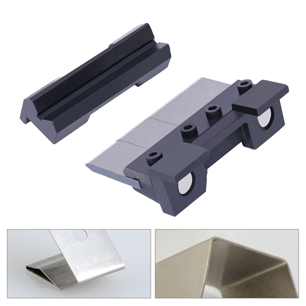 Aluminum Copper Plate Bender Bench Vise Attachment Removable Cutters Cast Steel