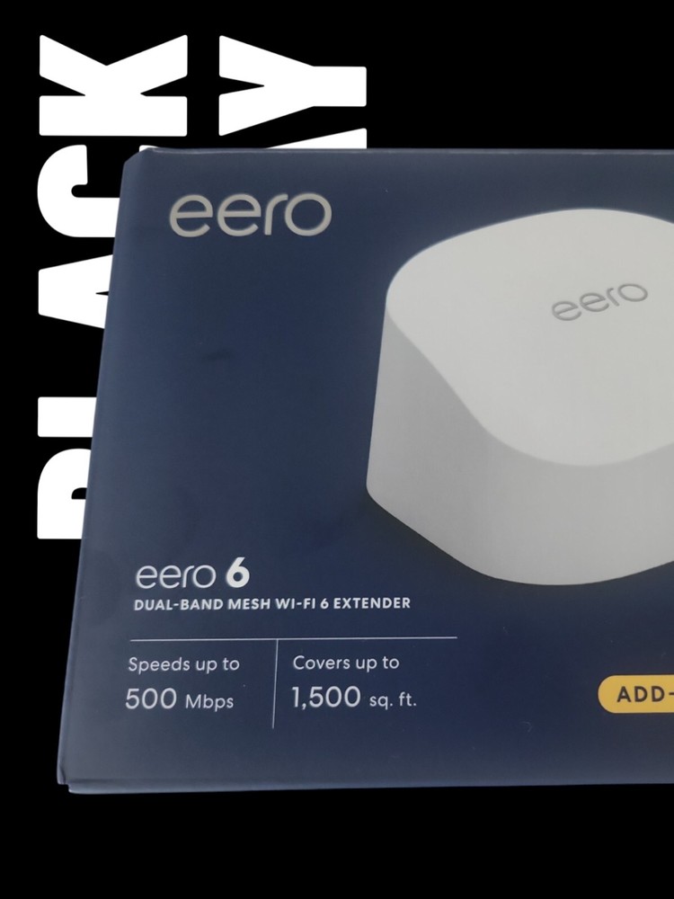 eero 6 Dual-Band Mesh Wi-Fi 6 System Extender With Power Cable Q010001