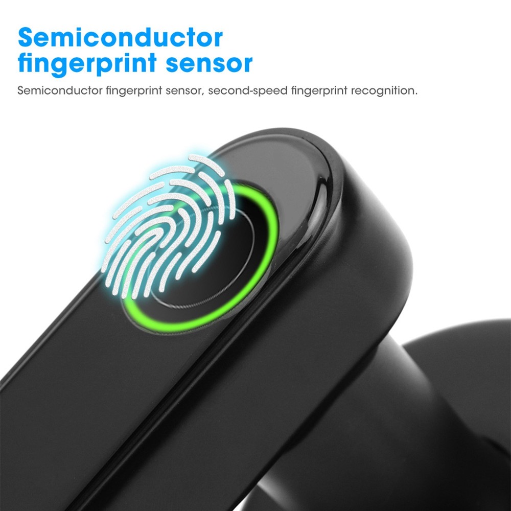 Smart Fingerprint Password App Key Unlock Secure Door Lock Handle-image
