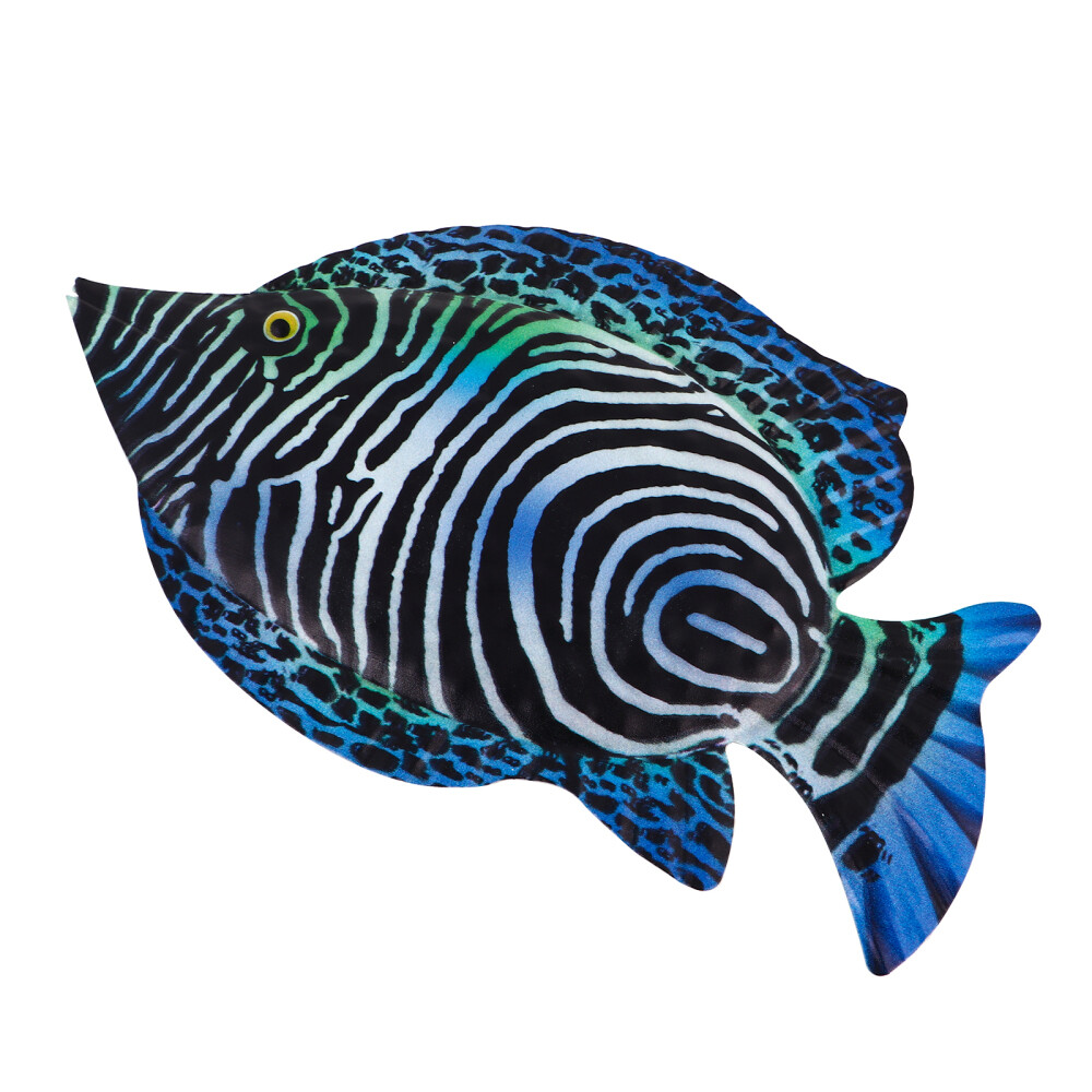 Garden Fish Art Wrought Iron Wall Hanging Ocean Themed Decor