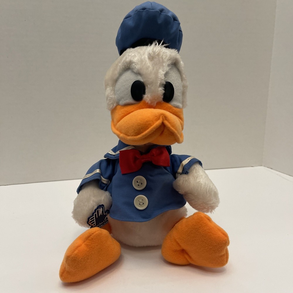 Happy Birthday Donald Duck 50th Anniversary Vintage Disney Plush Toy
