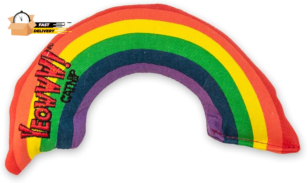 Colorful Rainbow Catnip Toy for Playful Kitties