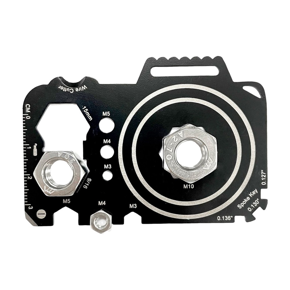 Credit Card Tool Stainless Steel Multi Pocket Survival Camping Tool Camera Shape-image