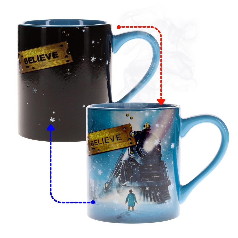 Polar Express Believe Heat-Reveal 14oz Ceramic Magic Mug