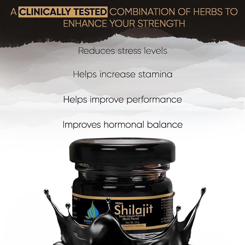 Shilajit Paste 25GM - Original Resin |Natural Silajit for Men & Women!BUY NOW!X5-image