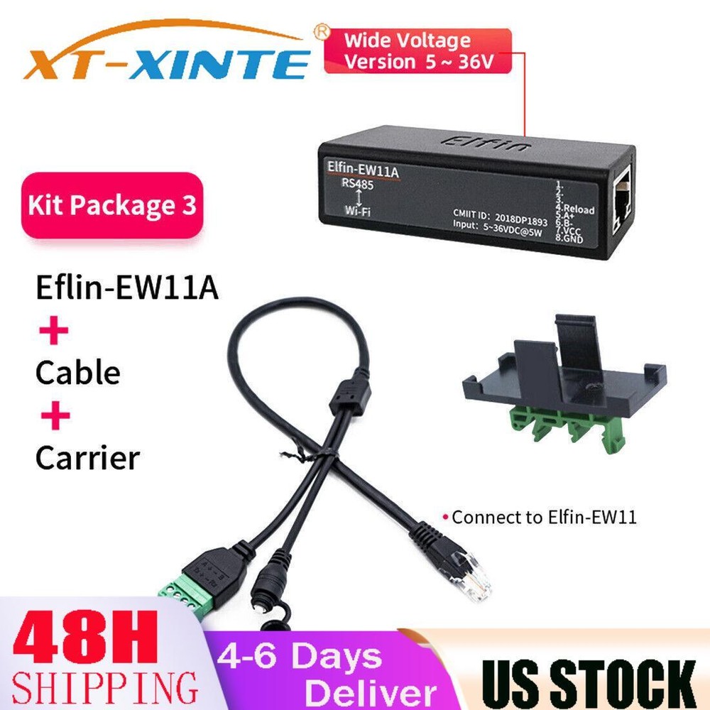Elfin-EW11 TCP/IP Modbus Serial Server for IOT Device Protocol Transfer  -image