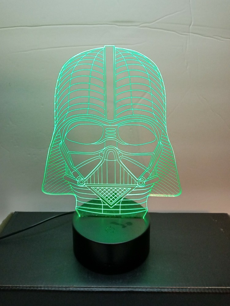 Visual 3D Star Wars Darth Vader LED Light Table Lamp Night Light Kids Bedroom-image