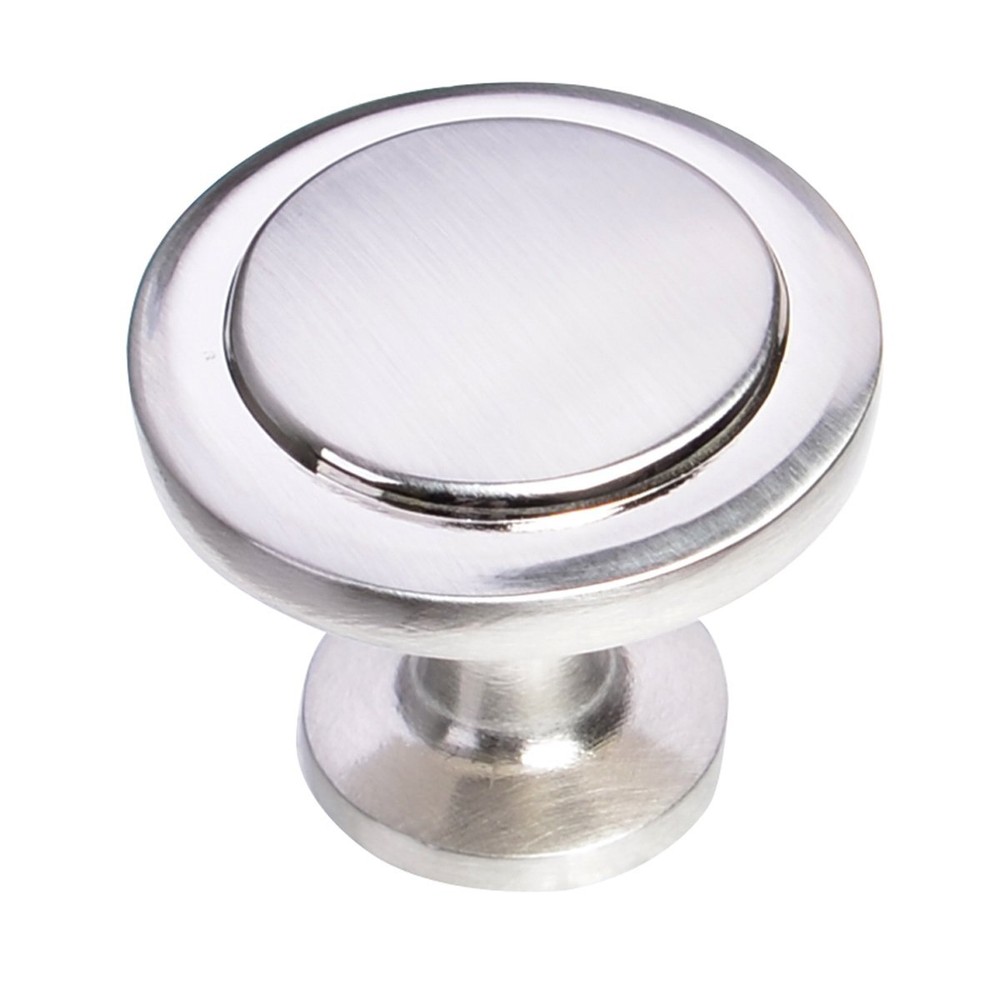 1-1/4 in. Satin Nickel Round Cabinet Knob 25-Pack