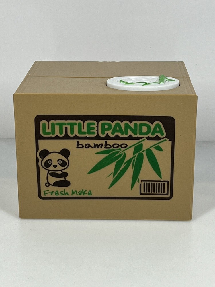 Mischief Little Panda Automated Stealing Coin Saving Box Piggy Bank USED WORKS!-image