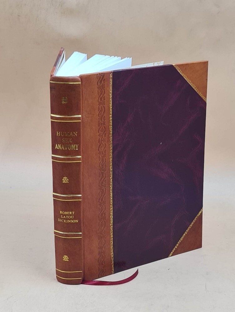 Vintage 1949 Leather Bound Human Sex Anatomy Topographical Hand Atlas