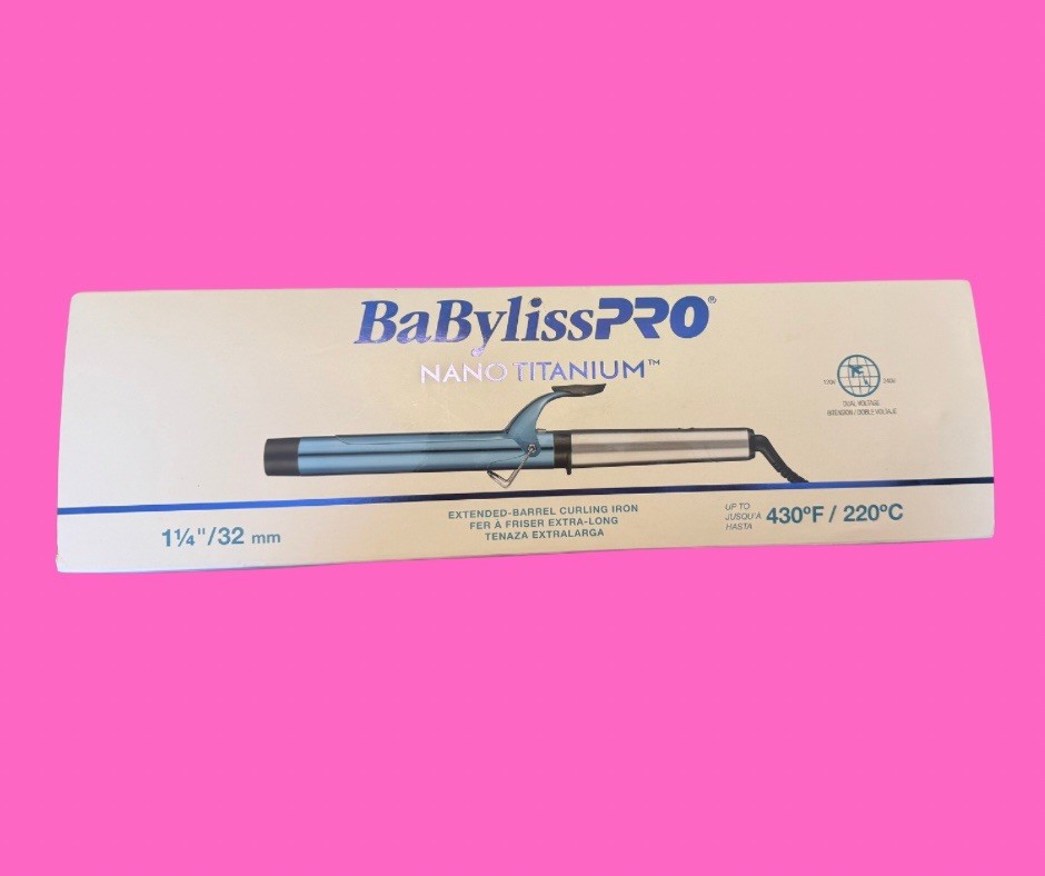 Babyliss Pro Nano Titanium Curling Iron 1 Inch for Shiny Smooth Hair