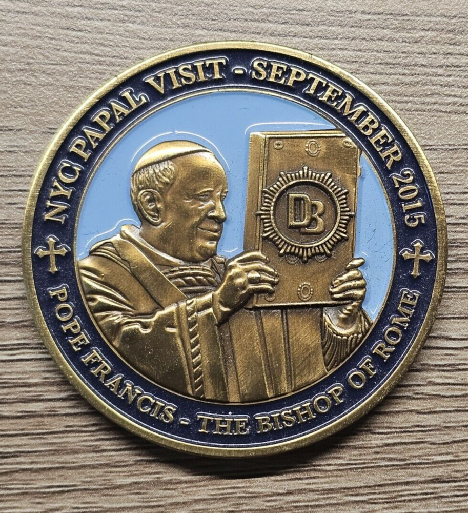 NYPD Detective Bureau UNGA 2015 Papal Visit Police Challenge Coin FREE SHIPPING