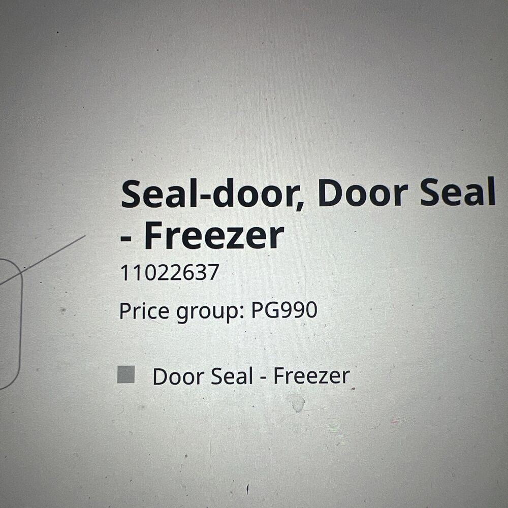 Bosch 11022637 Refrigerator Seal-Door