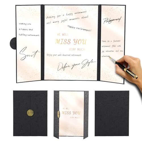 Farewell Guest Book Alternative, Farewell Gifts for Coworkers Friends, Rose G...