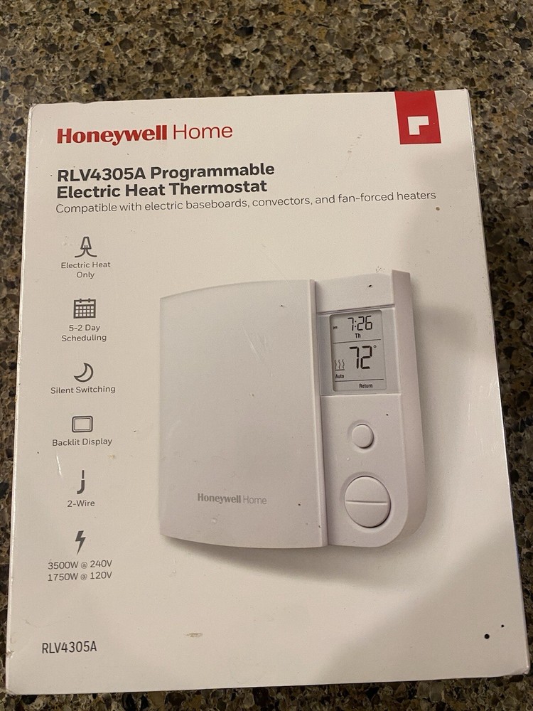 Honeywell Home RLV4305A1000 5-2 Day Programmable Thermostat for Electric Baseboa