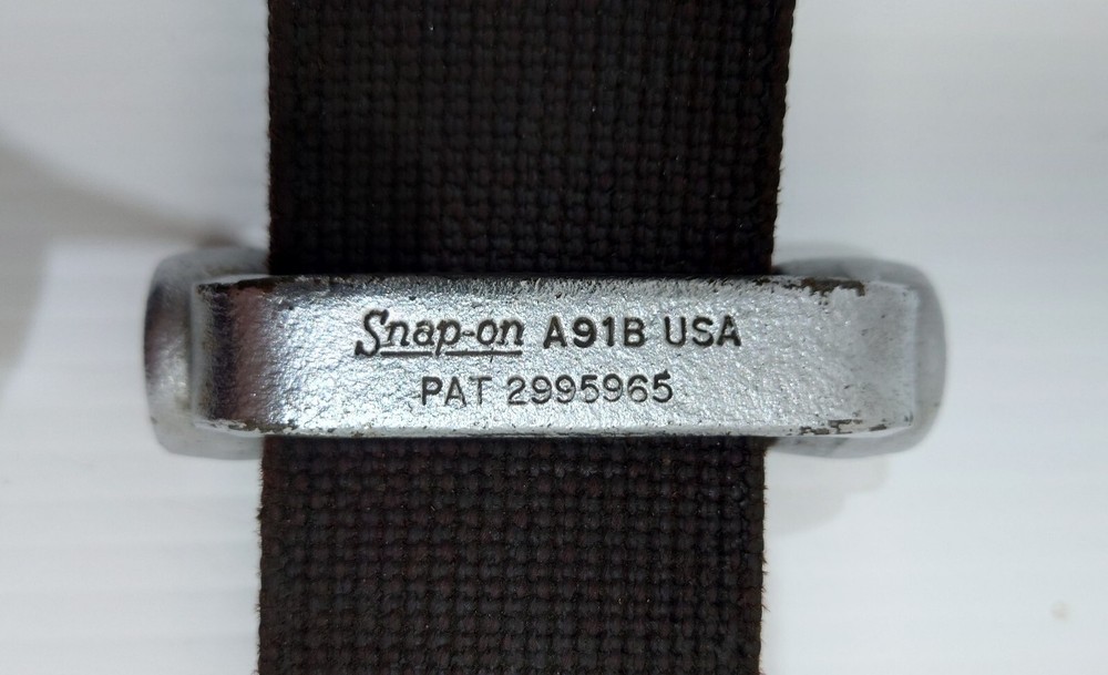 Snap-On Adjustable Strap Oil Filter Wrench A91B with 1/2 and 3/8 Drive