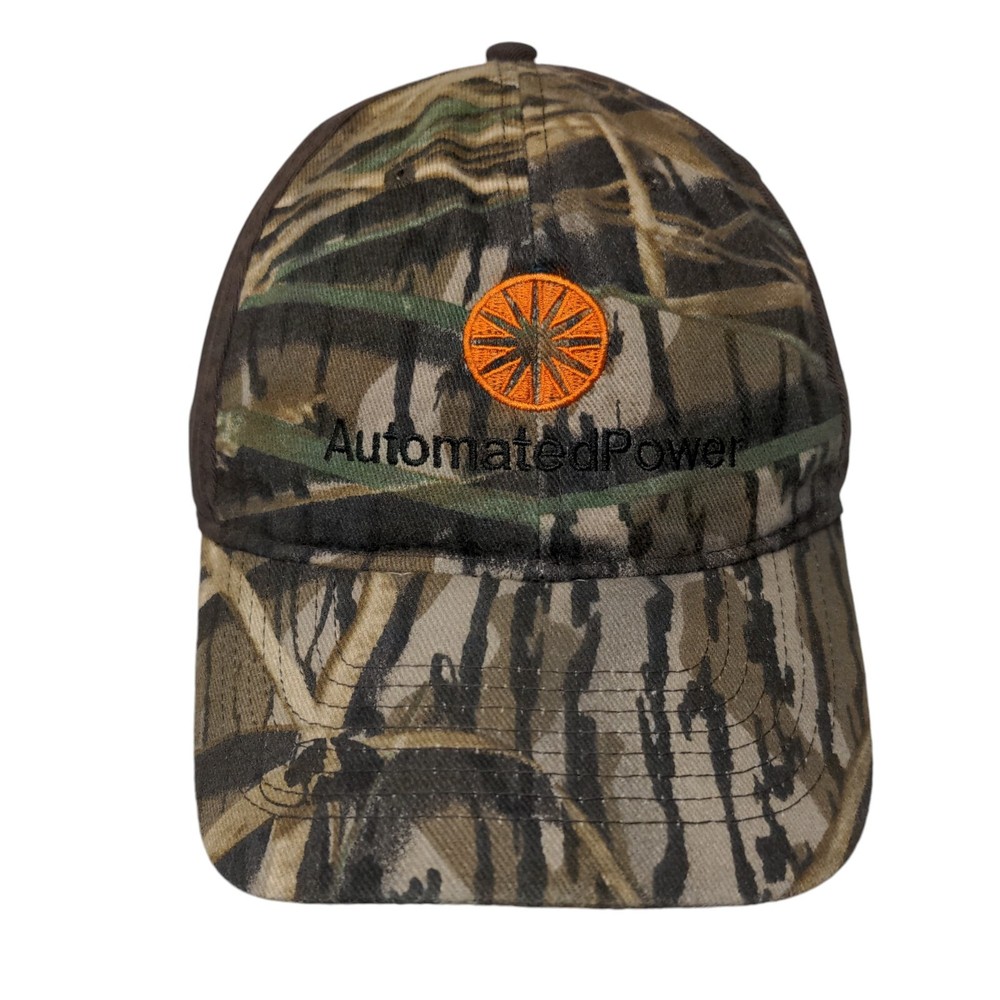 Automated Power Strapback Hat Camouflage One Size Embroidered 6 Panel-image