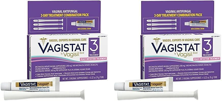 Vagisil Vagistat 3 Day Yeast Infection Treatment for Women, Pack of 2