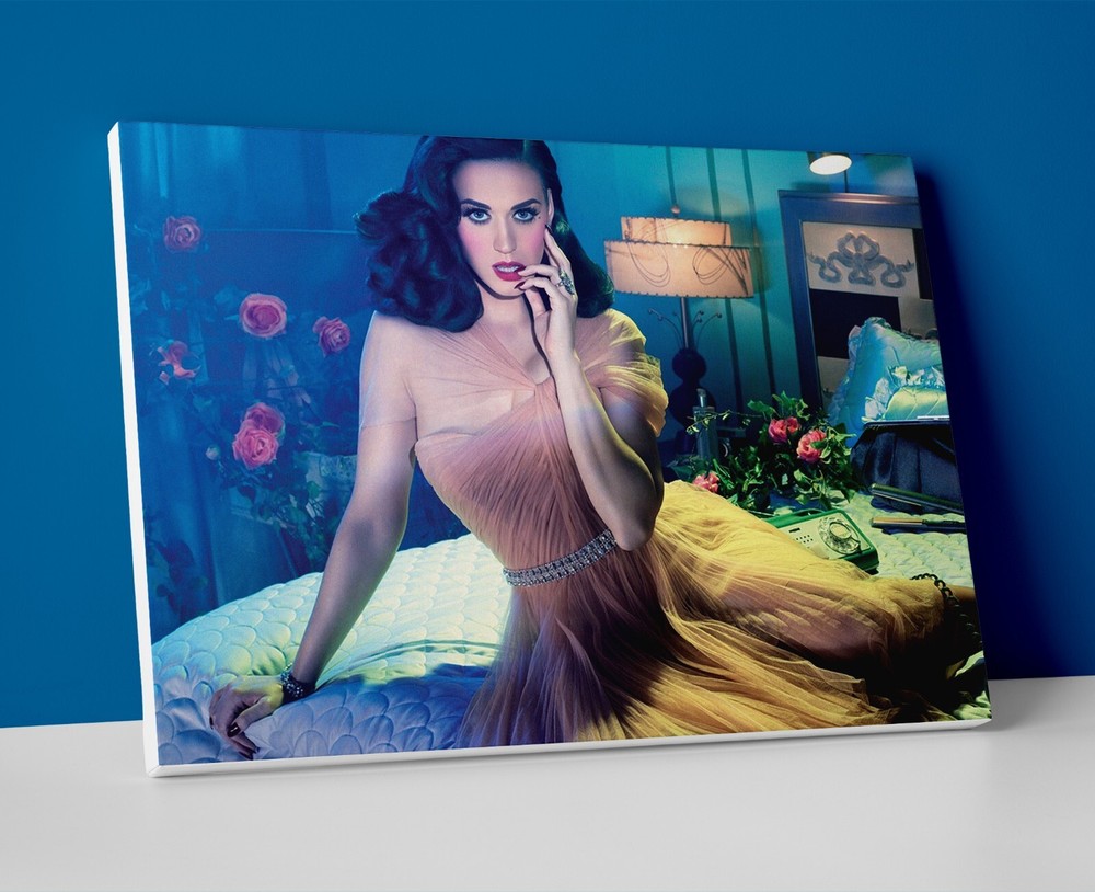 Katy Perry Vibrant Poster or Premium Canvas Wall Art