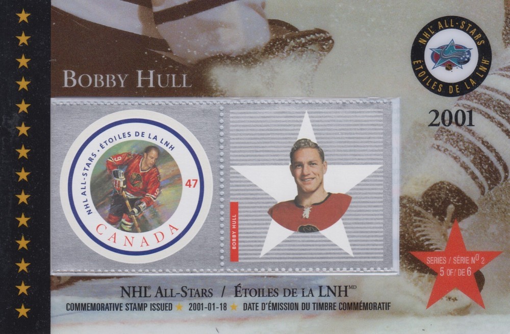 Canada UNITRADE Thematic T101c Hockey  Bobby Hull