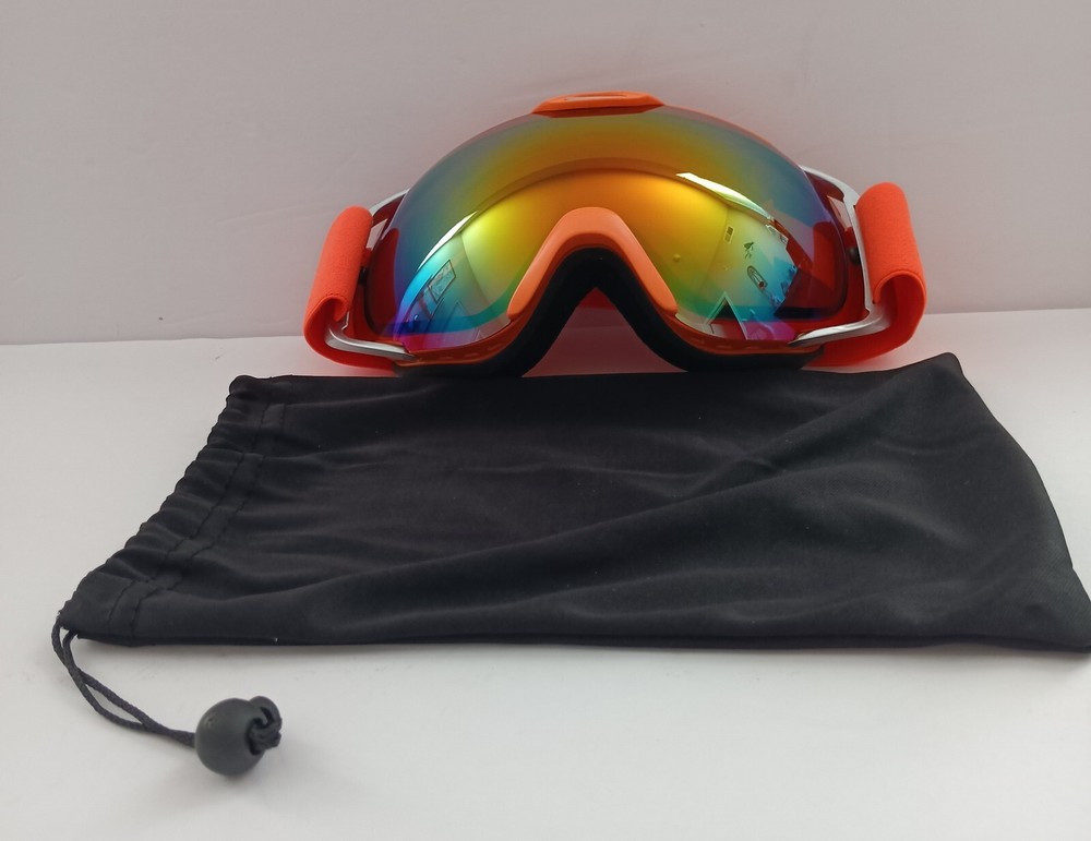 Unisex Snowboarding / Ski  Googles With Carry Bag~ Adjustable Band