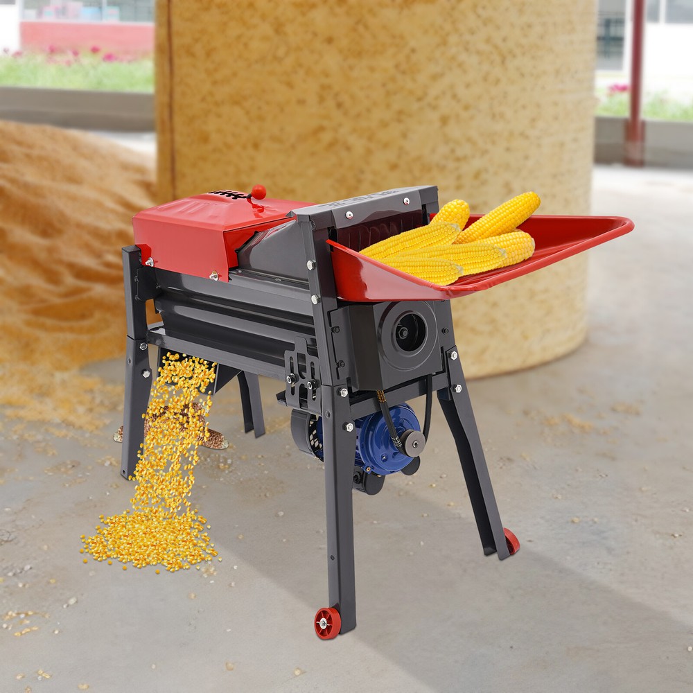 Electric Corn Sheller Thresher Machine - Stripping Tool in Black