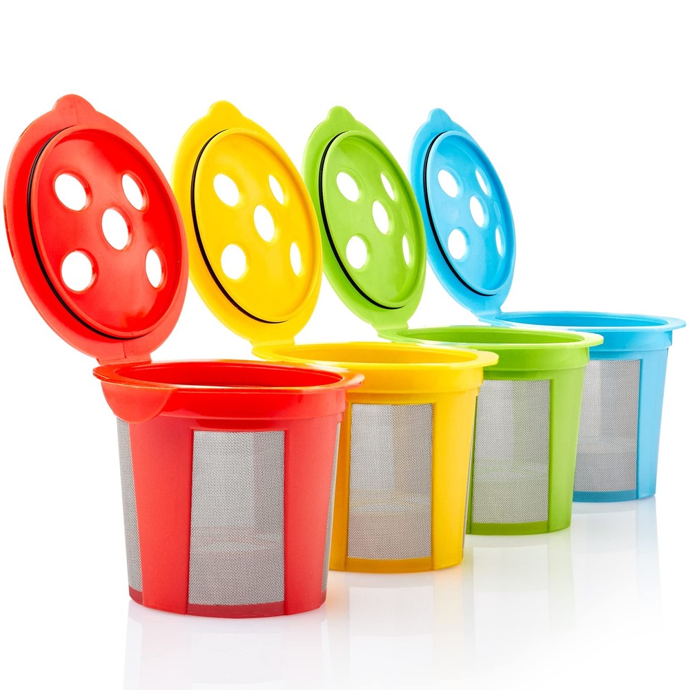 4 Reusable K Cups Keurig K Supreme K Supreme Plus K Slim with Multistream Techno