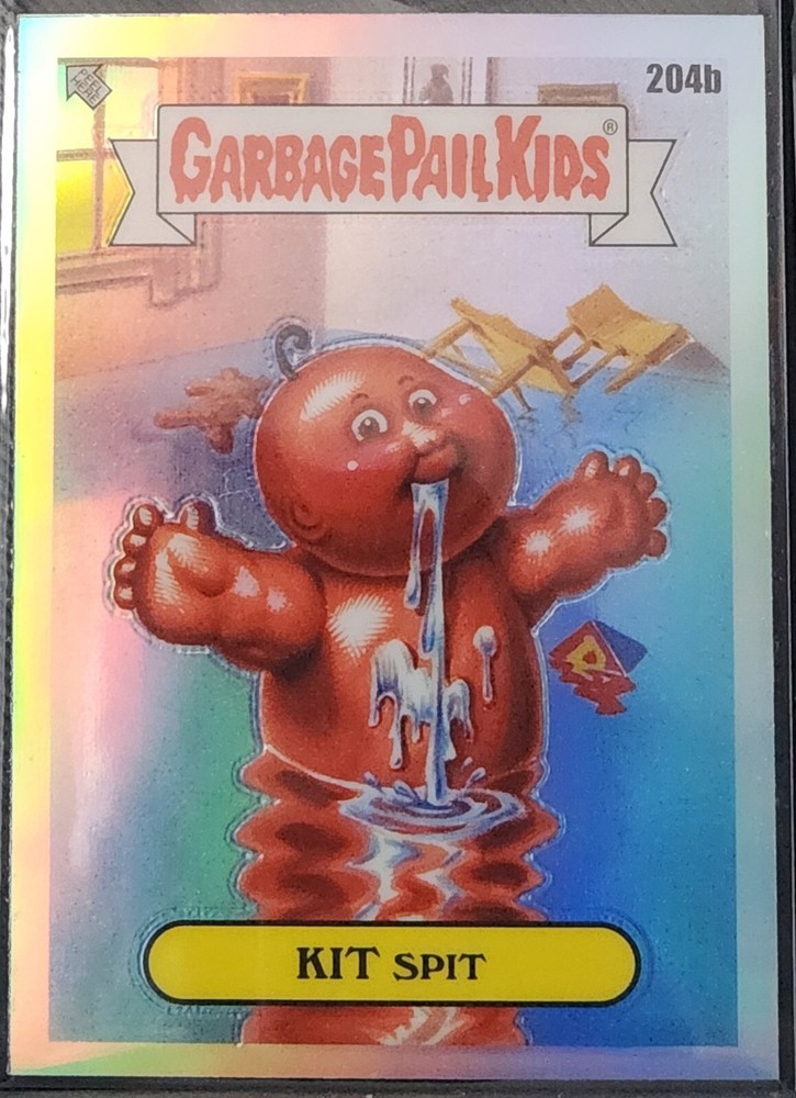 2022 Topps Chrome Garbage Pail Kids Series 5 Kit Spit 204b Refractor Card