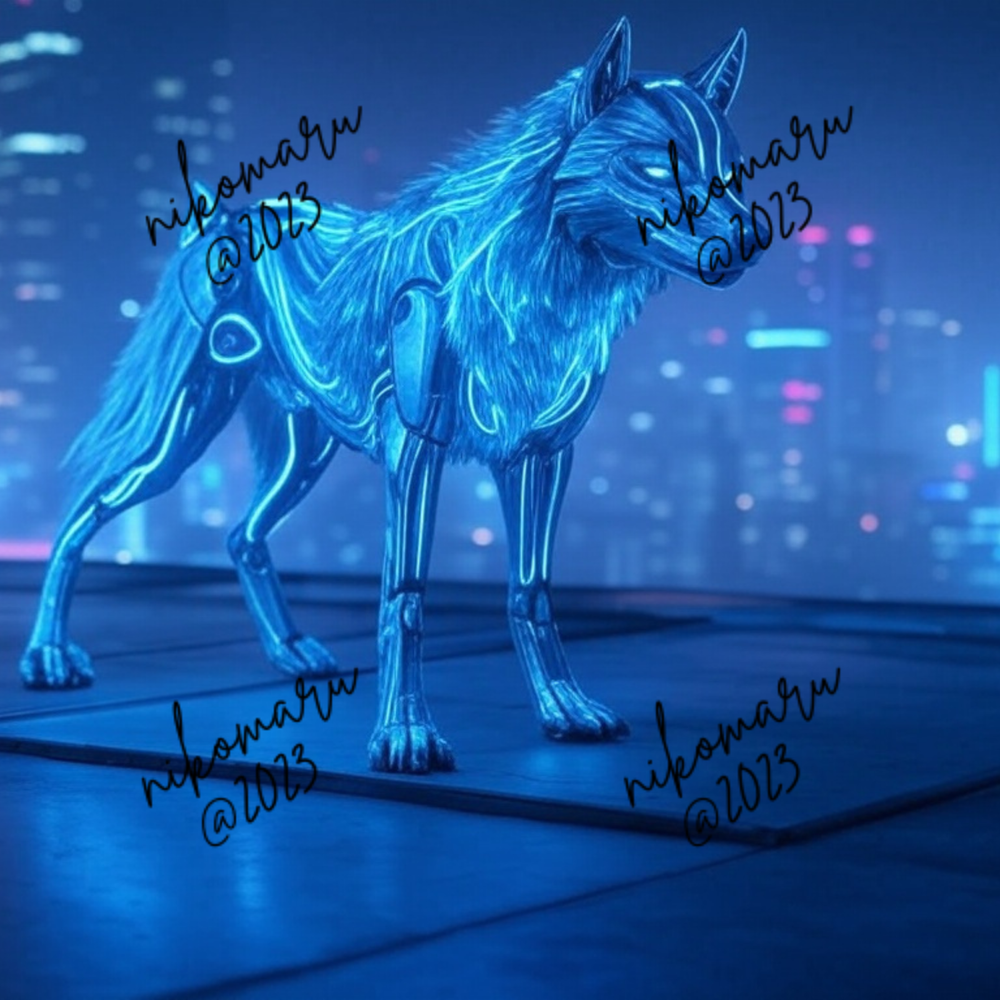 Cyber Animal Digital Art Desktop Wallpaper Background-image