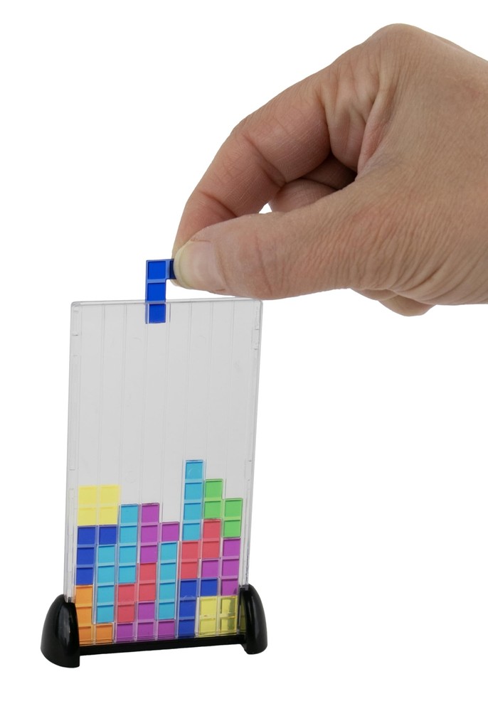 World's Smallest Tetris Board Game. Strategic Puzzle Game - Portable Travel G...