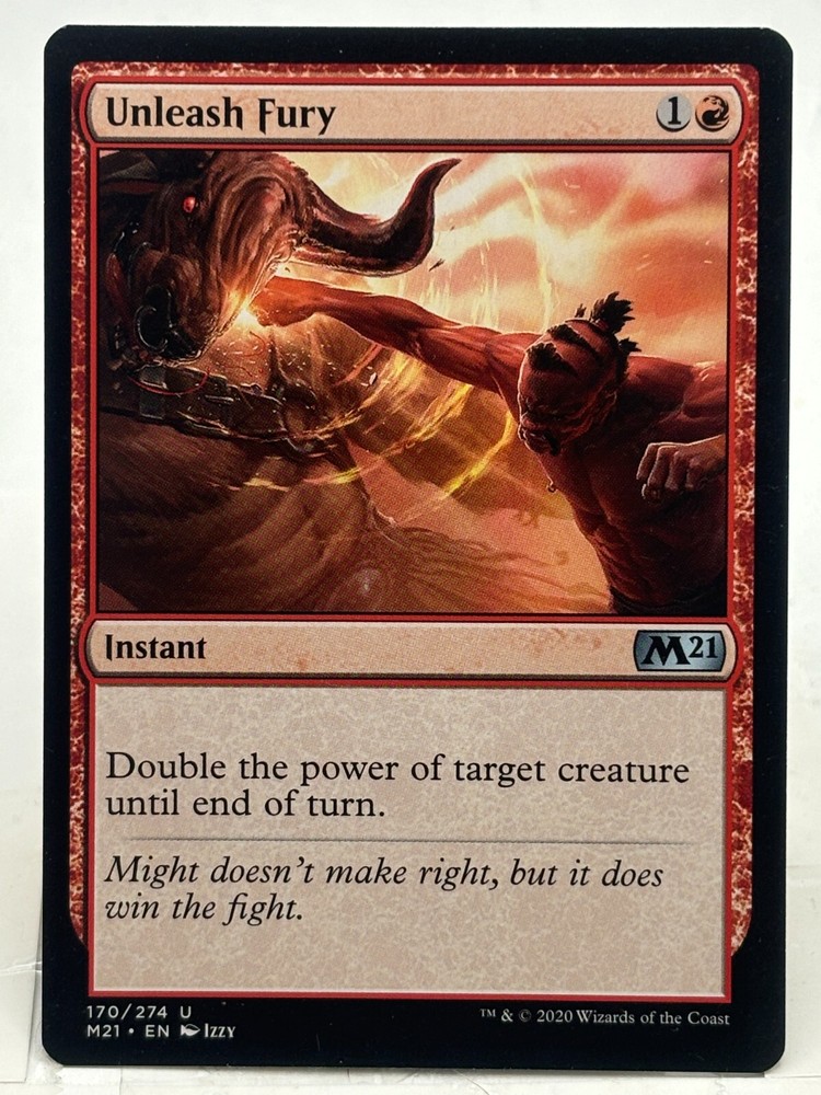 Unleash Fury NM/M* Core Set 2021 M21 ENGLISH 170/274 mtg -UnltdCards