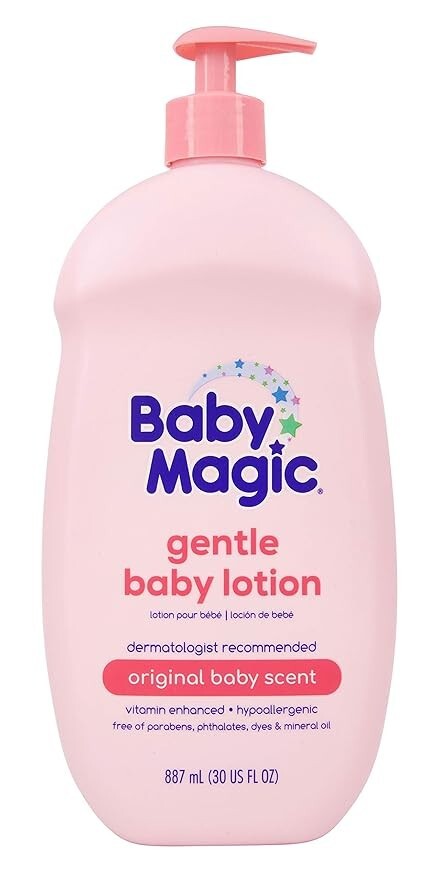 Baby Magic Gentle Baby Lotion, Original Baby Scent, Hypoallergenic, 30 oz