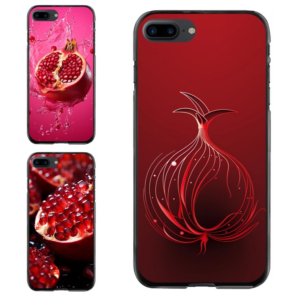art Red pomegranate For iPhone XS XR 6 7 8 Plus SE 2nd 3rd Anti scratch Cover