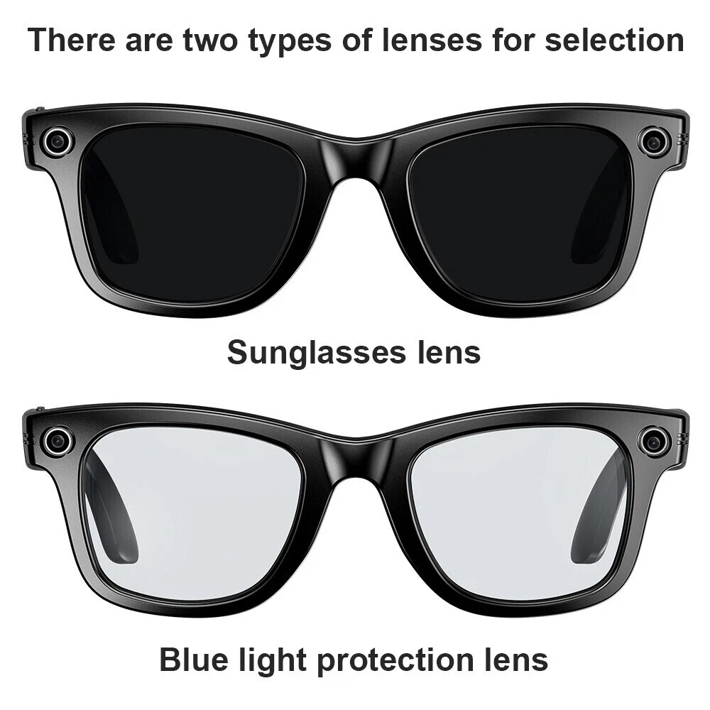 AI Smart Glasses with Video Recording, Bluetooth & ChatGPT