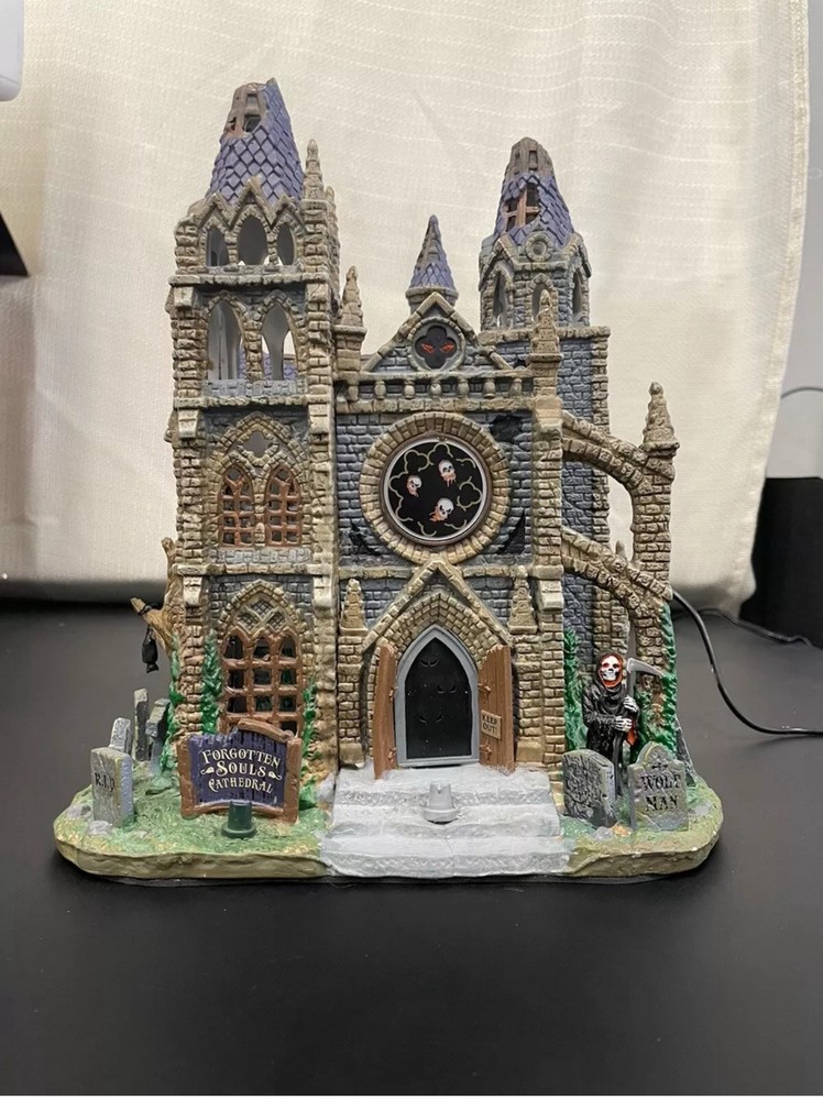 Lemax Spooky Town Forgotten Souls Cathedral Halloween Decor