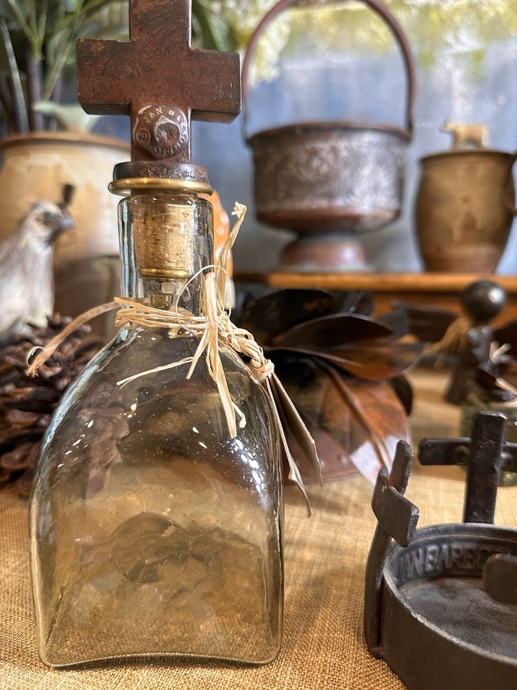 Jan Barboglio WINE DECANTER Iron forged SIGNED 9