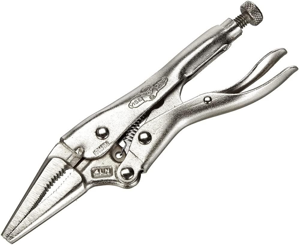 VISE-GRIP Original Locking Long Nose Pliers 4-Inch 100Mm 1602L3