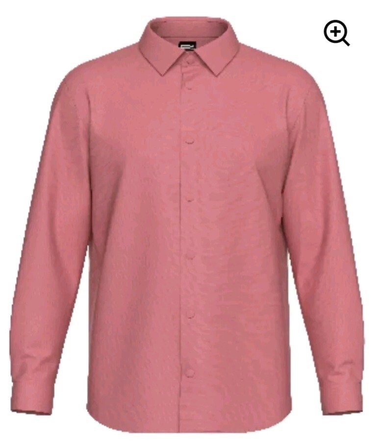 Tailored Pink Icy Long Sleeve Casual Dress with 4-Way Stretch in Comfortable XL