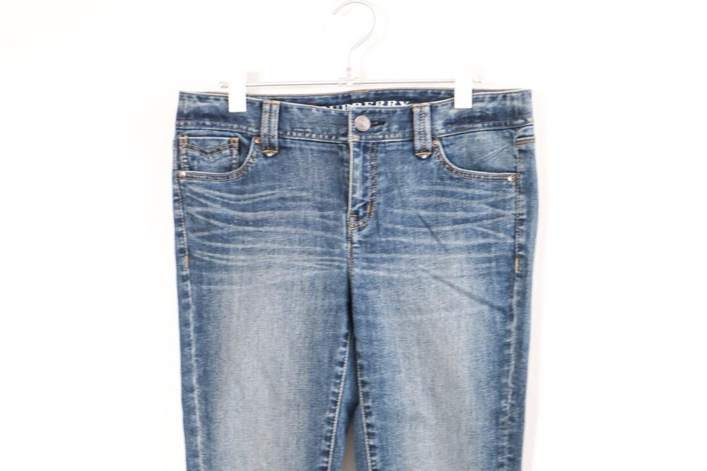 Burberry Washed Distressed Stretch Denim Skinny Jeans Indigo Men Size 46 Used