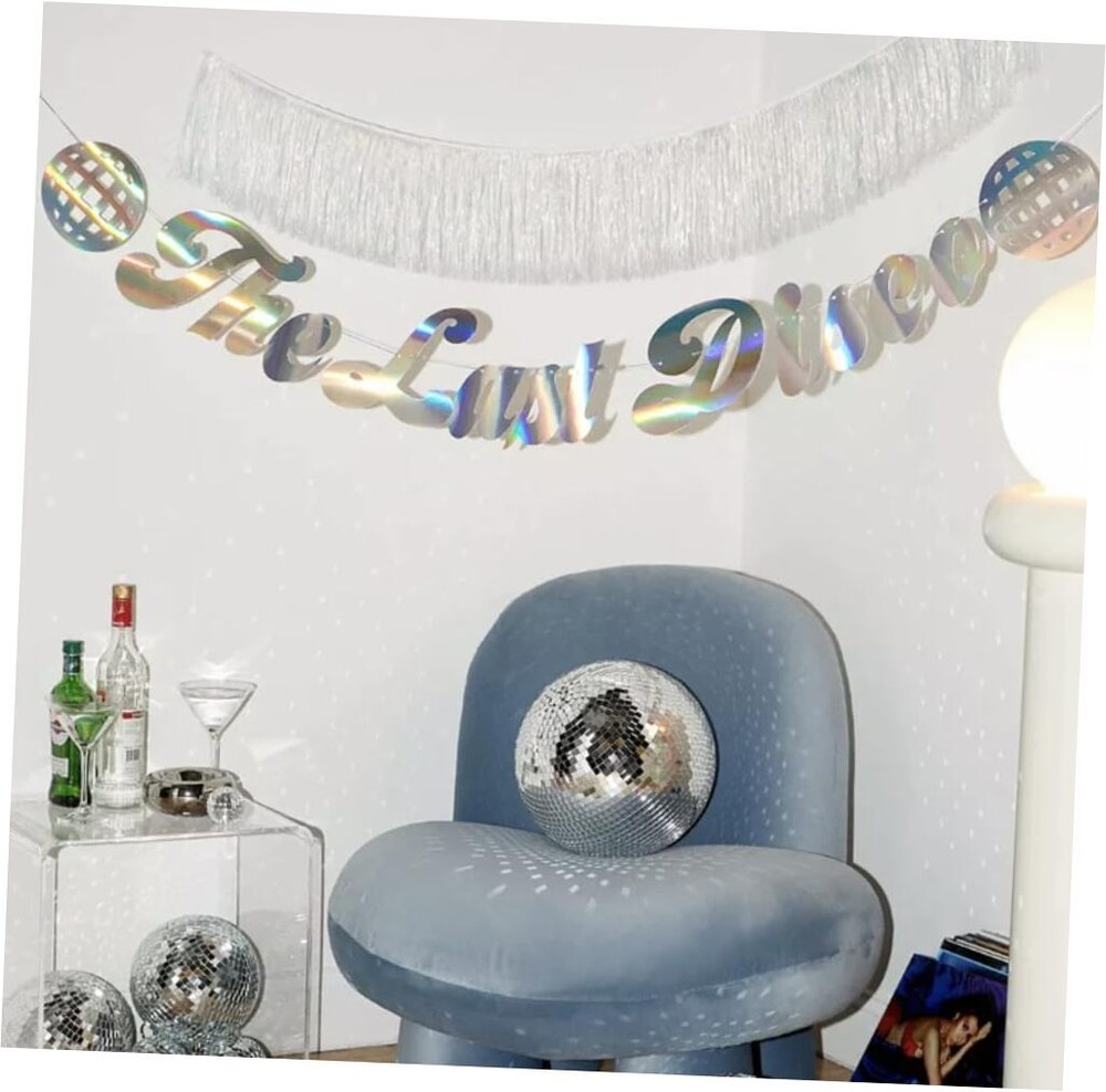 The Last Disco Fringe Banner - Iridescent, 5 Ft. | Bachelorette Party