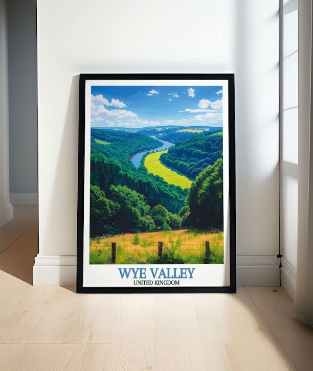Wye Valley Travel Poster - Symonds Yat Rock Decor and Wye Valley Travel Prints