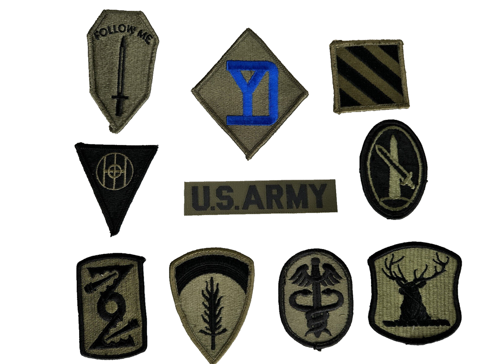 Set of 10 US Army Uniform Patch USA Army