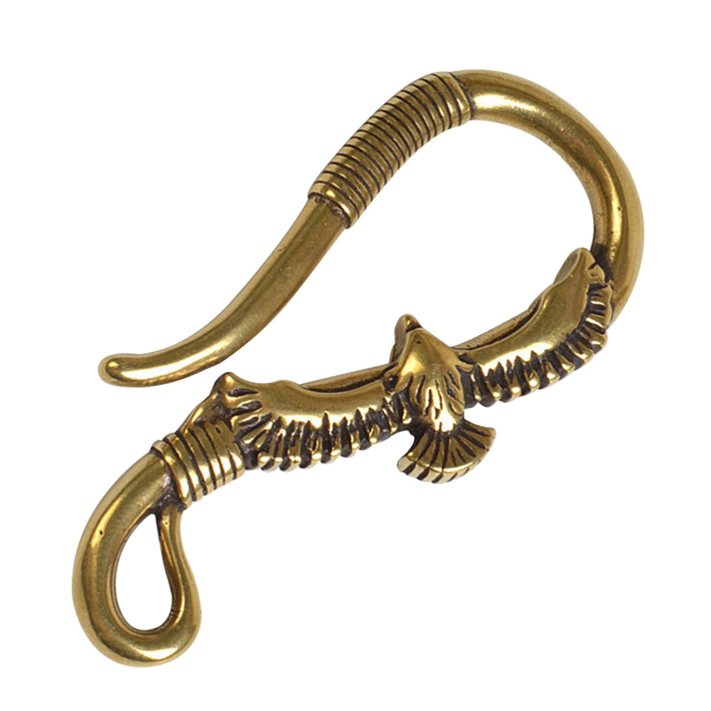 2Pcs Car Keychain Holder with Fish Hook Clip for Easy Pocket Access