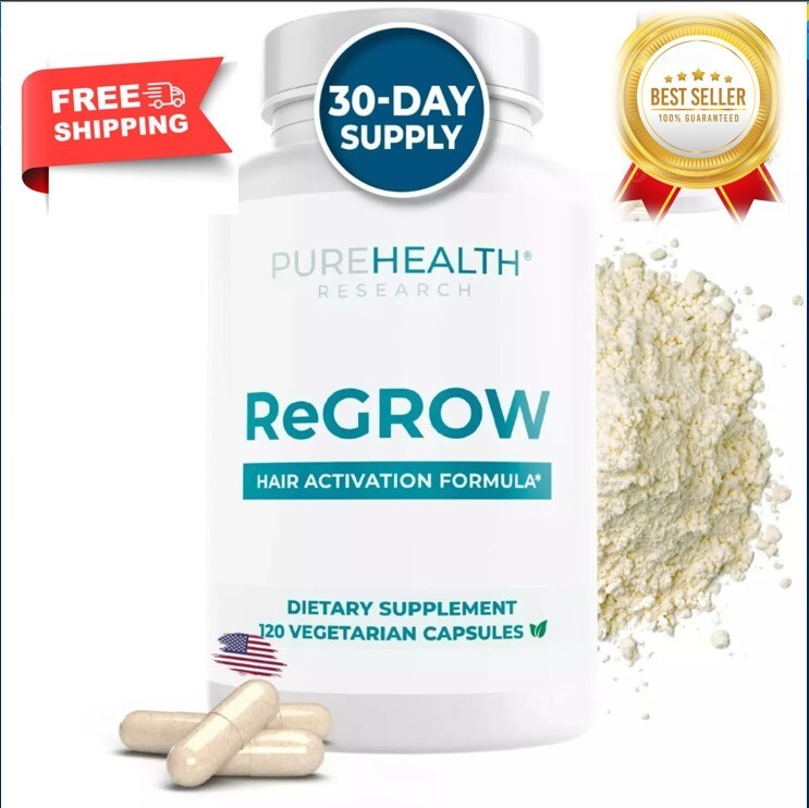 PureHealth Research ReGrow Hair Growth Supplement for Anti-Hair Loss